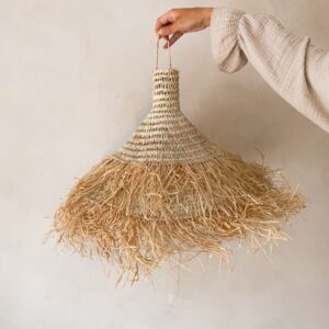 Lampenkap palmblad/raffia Ø 50 cm