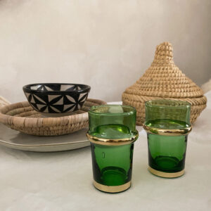 Waterglas met gouden rand